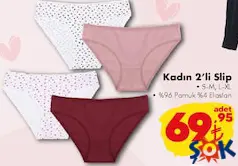 KADIN 2'Lİ SLİP KÜLOT